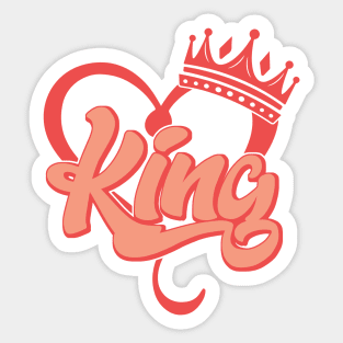 King of Valentine Sticker